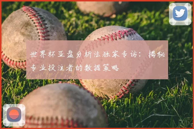 世界杯亚盘分析法独家专访:揭秘专业投注者的数据策略